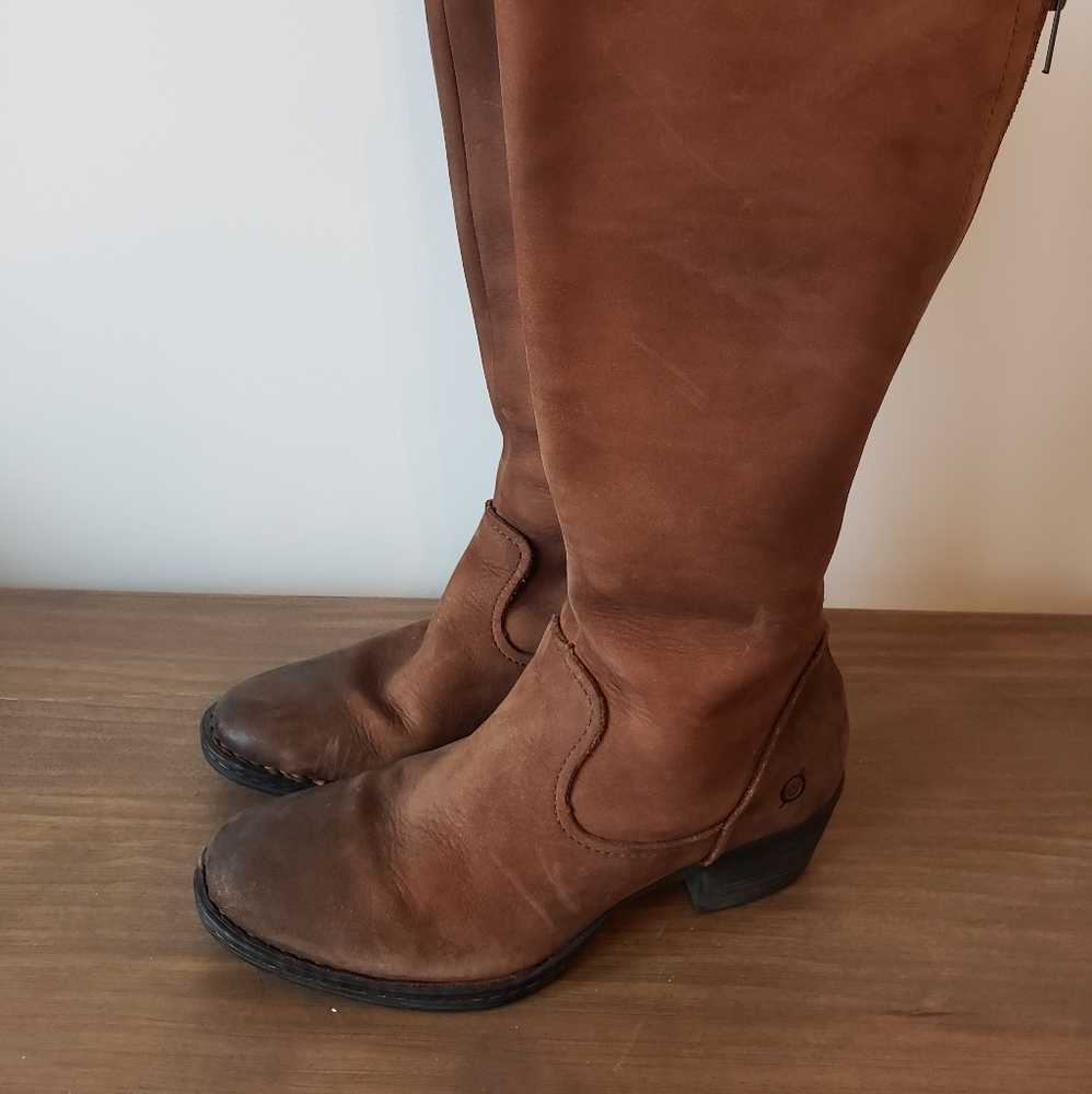 Born leather riding boots